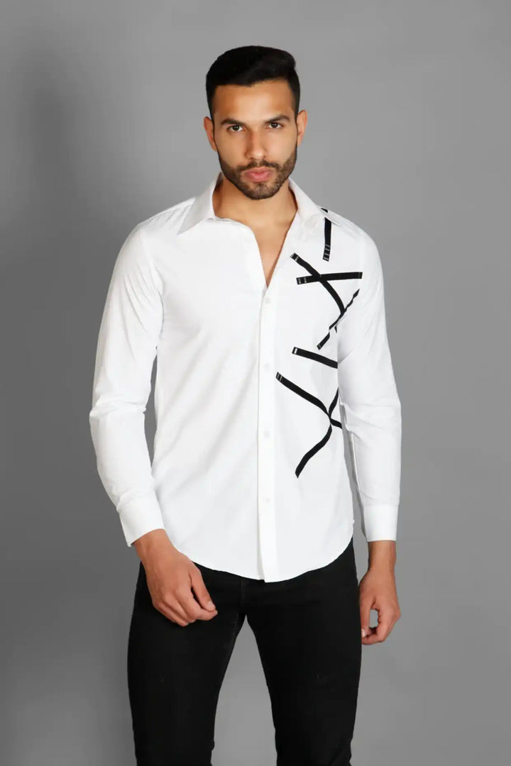 X Factor White Men's Shirt