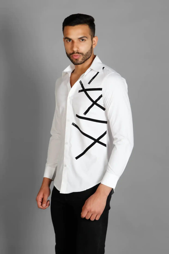 X Factor White Men's Shirt