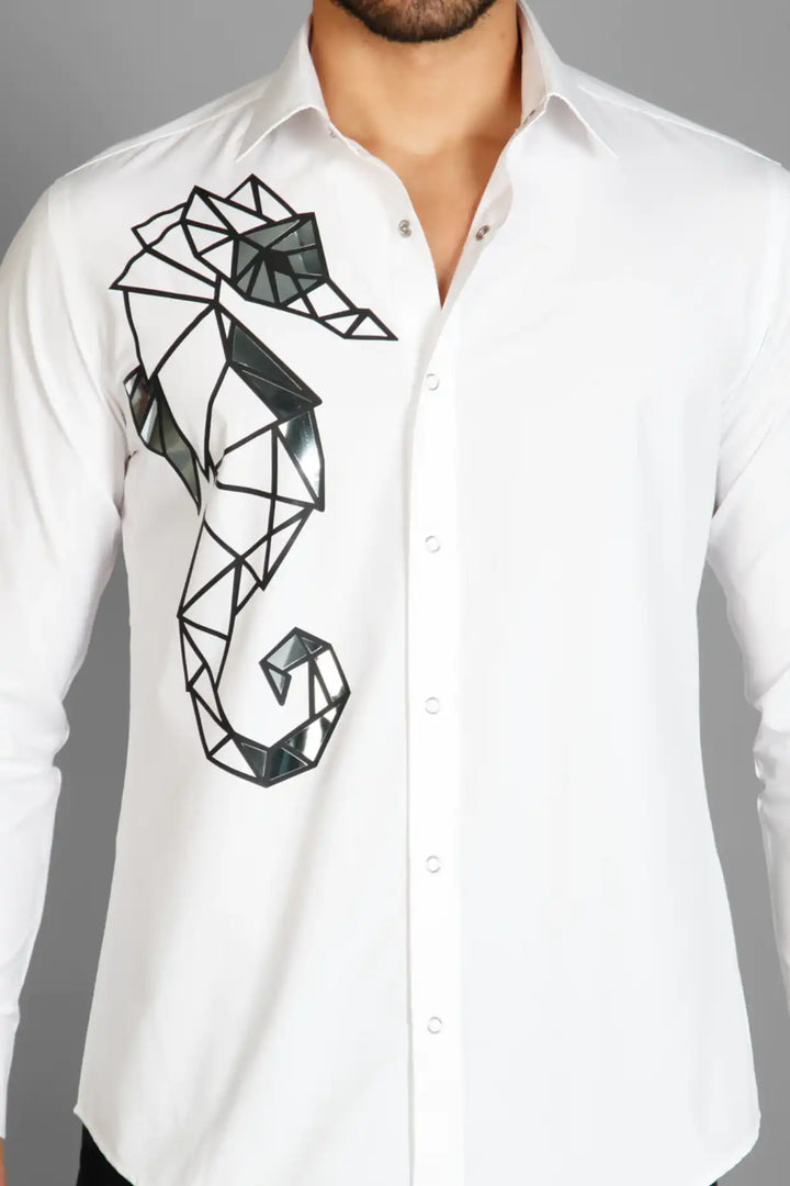 Abstract Seahorse Men's Shirt