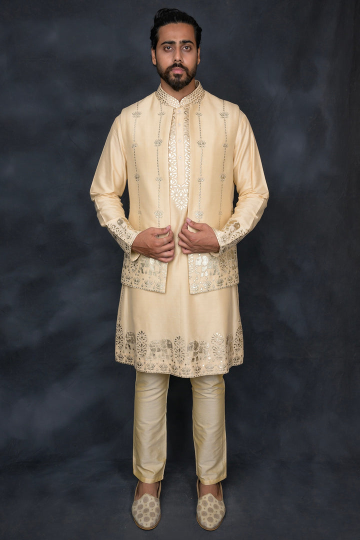 Persona Short Jacket & Kurta Set