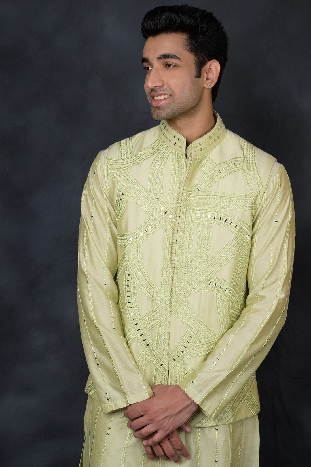 Repertoire Short Jacket & Kurta Set