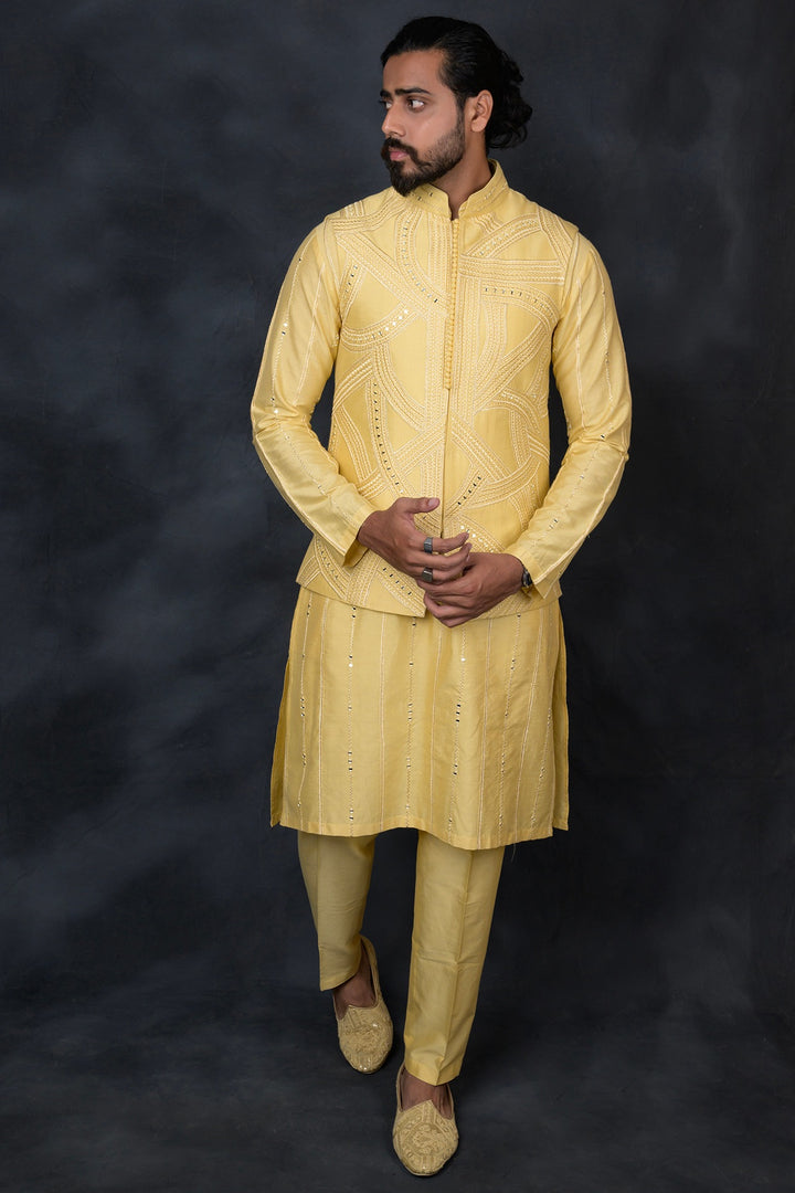 Dapper Short Jacket & Kurta Set