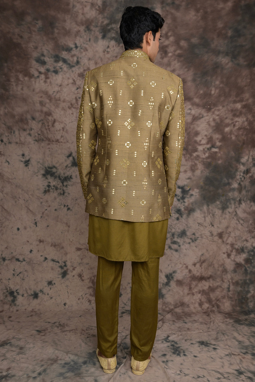 Classic Long Jacket & Kurta Set