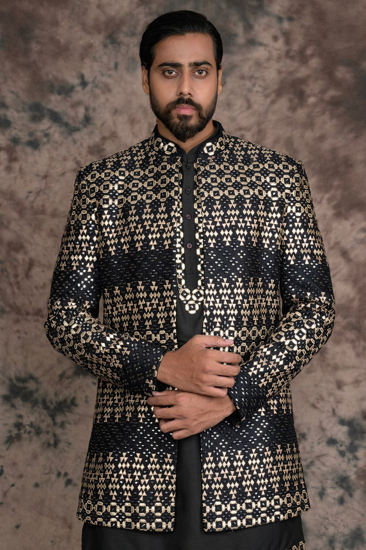 Regal Long Jacket & Kurta Set