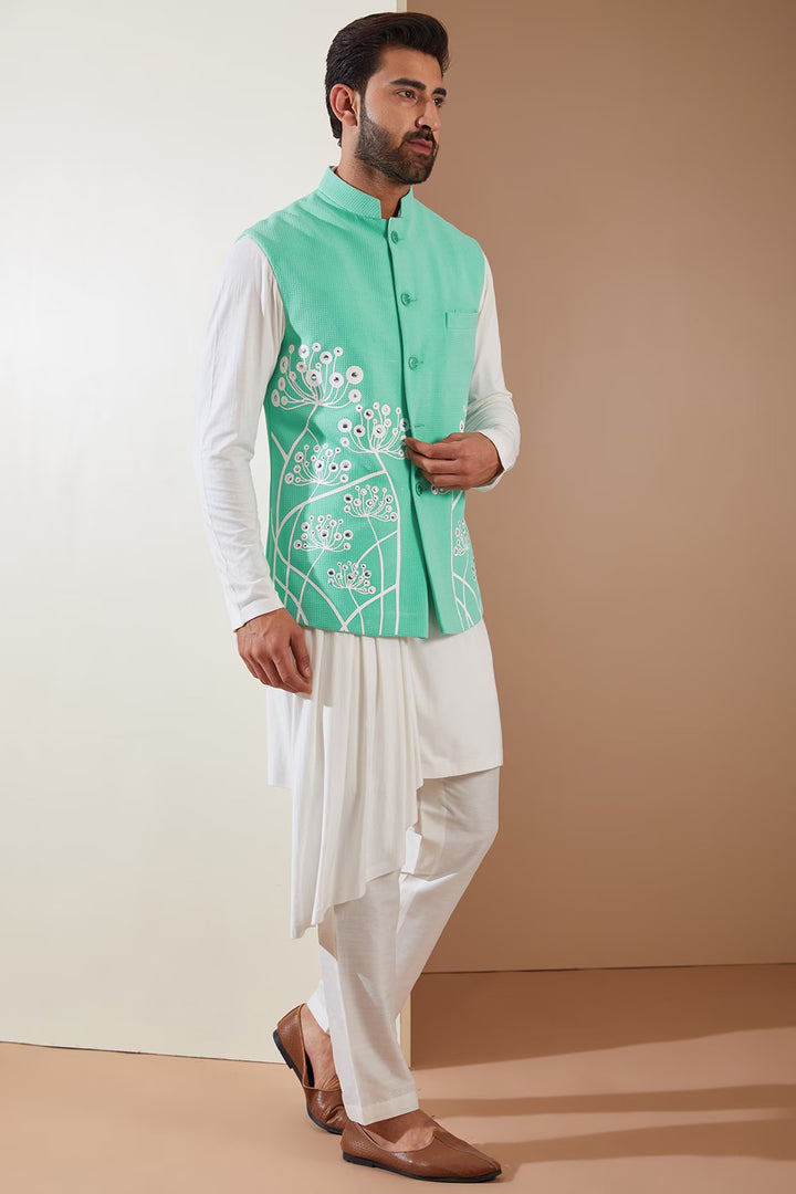 Sartorial Short Jacket & Kurta Set