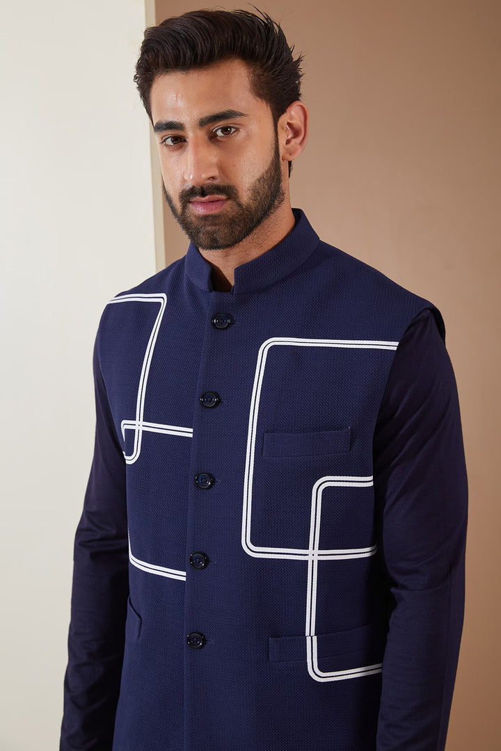 Urban Edge Short Jacket & Kurta Set