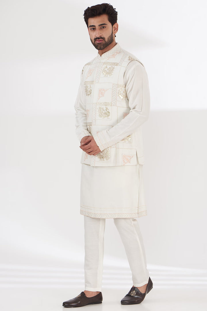 Urban Elegance Short Jacket & Kurta Set