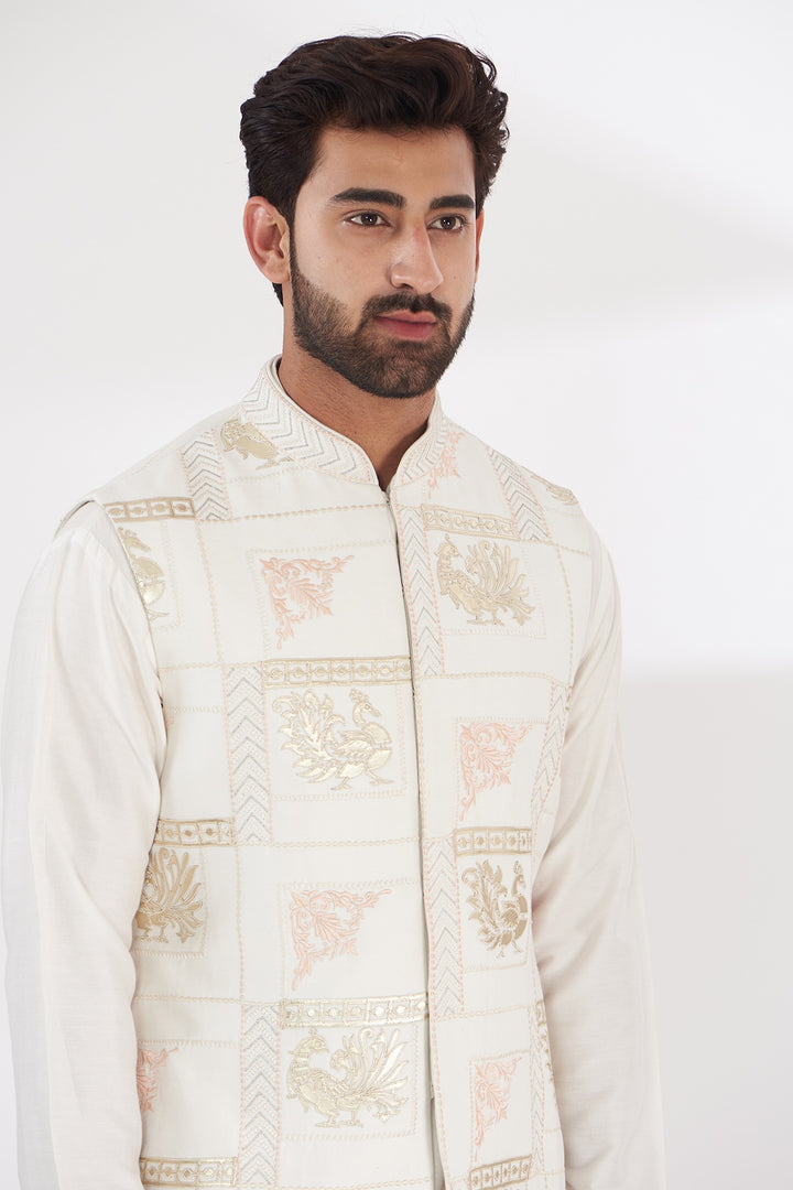 Urban Elegance Short Jacket & Kurta Set